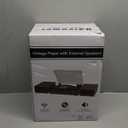 Vinyl Record Player with External Speakers BT 5.3 Wireless Turntable Portable with 3 Speed USB Vintage Wooden Coffee