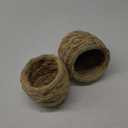 2Pcs Grass Bird Hut Bird Nest for Cage Straw Bird Nest Bird Houses for Outside Parakeet Parrot Cockatiel Finch (M)