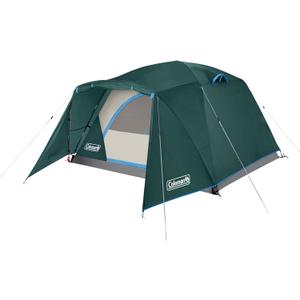 Coleman Skydome Tent with Full-Fly Weather Vestibule, Weatherproof 4/6 Person Tent Sets Up in 5 Minutes & Protects from Water, 20% More Headroom Than Traditional Shelters, PFAS-Free