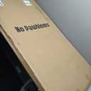 No Pawblems 55" Extra Tall Pet Gate for Cat/Dog, 29-40" Wide Auto Close Tall Dog Gate for Doorways/Hallways, 1.37" Ultra Narrow Spacing, NO Drilling Pressure Mounted, Black