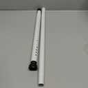 DIIG Sliding Door Security Bar，17.7-50.5inch Adjustable Locking Window Safety Bar with Rubber Tips, Diameter 1inch Window Security Bar for Home Apartment Travel (White)