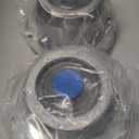 iBroPrat 2pcs 343-4195 Aluminum Hub Cap for Trailer Axle, Replace 3434195 6 Hole Hub Caps with Side Pipe Plugs, Gaskets and Extra 4pcs Blue Rubber Plugs Replaces Stemco 343-4195