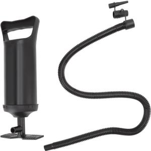 Hand Pulled Air Pump Manual Inflator Portable Fast Inflation Pump for Rubber Boats Air Mattresses Pool Rafts Durable ABS Plastic Construction with Hose and Nozzles