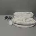 Pinch Pleated Linen Curtains 96 Inches Long for Living Room 2 Panel Set Cream Ivory Light Filtering Pinch Pleat Hooks Rings Back Tab Neutral Boho Farmhouse 96 Inch Curtain Drapes for Bedroom Window