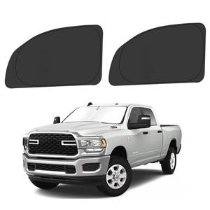 ULROLIT Front Side Window Sun Shade for 2010-2025 Dodge RAM 2500 3500 Quad Cab Crew Cab Mega Cab 4Door, Foldable Window Sunshade Sun Visor Protector, Side Window Shades Blocks UV Rays Heat, Pack of 2