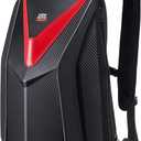 KEMIMOTO Motorcycle Backpack, Hardshell Helmet Backpack Expandable Large Capacity Riding Bag, Water Resistant Lightweight for Riding Work Gym