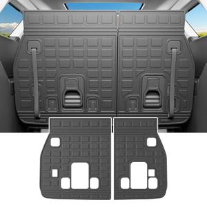 powoq Backrest Mats Compatible with 2022-2026 Kia Carnival Back Seat Protector Behind 3rd Row Replacement for 2022-2024 2025 2026 Kia Carnival Accessories (Rear Backrest Mat)