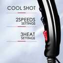 Professional Hair Dryer Blow Dryer Negative Ions 3500W Powerful Fast Drying Low Noise Long Cord Quick Dryer with Nozzle and Diffuser Hair Blow Dryer with 2 Speed and 3 Heat Settings