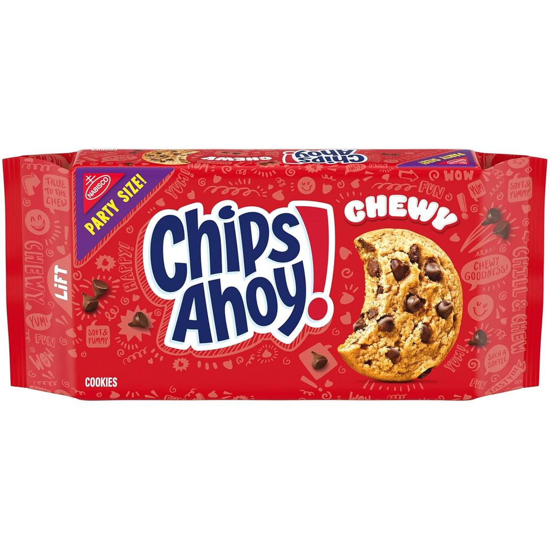 CHIPS AHOY! Chewy Chocolate Chip Cookies, Party Size, 26 oz (EXP 10/14/26)