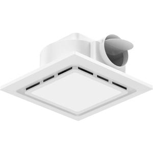 TEPU Bathroom Exhaust Fan with Light 144 CFM, 11.8In Grille, Cutout Size 9.8" x 9.8", Duct 4 Inch, 1.0 Sone Quiet Bath Ceiling Vent Fan Combo with 6500K 1200LM LED Light, for Bathroom, Laundry, Shower