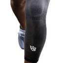 Vital Salveo Germanium & Carbon Recovery Full Leg Sleeve  Compression Leg Sleeve, Long Knee Sleeve for Arthritis, Basketball, Cycling, Football, Dark Grey (1 PC) 2X-Large