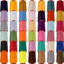 42 Colors Sewing Thread Kit All Purpose Polyester Thread Assorted Colors for Sewing Machine and Hand Stitching Use - 800 Yards per Spool