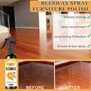 2PCS Beeswax Spray,Natural Beeswax Spray Furniture Polish,Wood Floor Polish,Wood Cleaner,The Original Furniture Polish for Wooden Floor,Tables,Cabinets
