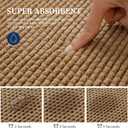 YIHOUSE Bathroom Rugs 17x24, Extra Thick Soft Absorbent Chenille Bath Rug Non-Slip Quick Dry, Machine Washable Bath Mats for Bathroom, Floor, Tub and Shower, Home Decor, Beige