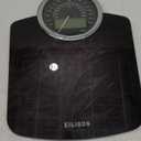 EILISON Highly Advance 2-in-1 Digital & Analog Weighing Scale for Body Weight-400lbs, 4 High Precison GX Sensor Accurate, Thick Tempered Glass, Extra Large Display (Red)