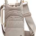Water Bottle Holder with Strap for 30/32 oz, Crossbody Water Bottle Carrier Bag with RFID Blocking Phone Pocket