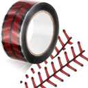 Outus 110 Yards Baseball Stitch Tape 1.9'' Wide Decorative Adhesive Baseball Tape Team Stitching Lace Packing Seam for Gift Wrapping Craft Enthusiast Sports Decorations