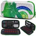 Carrying case for Switch 2 (2025), all-in-one protective shell design, slim portable hard-shell travel bag, 12 game card slots & mesh pocket, fits console & accessories