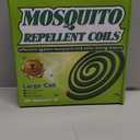 20 Pack Natural Mosquito Repellent Coils, Plant-Based Cintronella Long-Lasting Protection, DEET-Free Mosquito Repellent, Safe for Patio, Camping, Backyard, and Poolside Use, 1 Holder 2 Stands (Green)