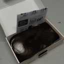 Hairro 100% Human Hair Toppers with Bangs, 360 Cover 3D Clips on Thin Hairpieces for Women, 3.15"x4.33" Silk Base Lightweight for Covering Greyish Hair on Top, 11 Inch Dark Brown