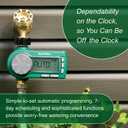 Rain Bird 1ZEHTMRP Premium Professional Grade Electronic Digital Hose End Timer/Controller, One Zone/Station, Battery Operated, Digital with Brass Inlet/Outlet