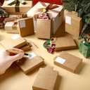 Civaner 36 Pack Funny Christmas Tree Ornaments with DIY Shipping Labels Mini Box Package Ornament for Christmas Home Office Decor