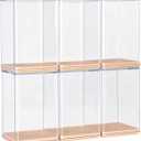 6 PCS Display Boxes Clear Acrylic Figures Display Case Stackable Blind Box for Collectibles-Figures, Fully Assembled Dustproof Storage Organizer Box for Lego Collectibles Action Figures Pop Mart