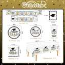 Graduation Decorations Class of 2026 Congrats Grad Party Dinnerware Set White and Gold Disposable Paper Plates Napkins Cups Tablecloth Banner for Gatherfun Decorations 2026 , Serve 25