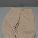 FULLSOFT Fleece Lined Leggings Women High Waisted Tummy Control Workout Winter Thermal Warm Soft Yoga Pants(Light Khaki, Small-Medium)