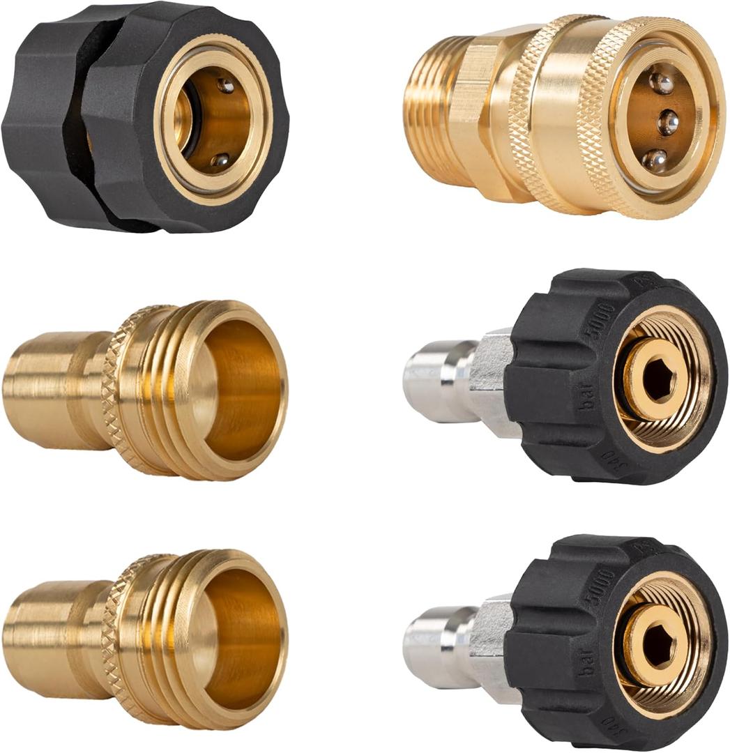 Westinghouse Heavy-Duty, Quick-Connect 6-Piece Kit, for Pressure Washer and Garden Hoses