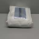 Off White Pinch Pleated Sheer Curtains 96 Inches Long 2 Panels, Thin Textured Linen Look Living Room Drapes Window, Ivory Sliding Glass Door Ceiling Curtain with Rings & Hooks & Back Tab