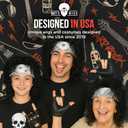 Watt's Wigs 80s Rock Star Costume Men  Black Wig with Headband, Tattoo Sleeve & Glove  80's Rocker Outfit for Men, Rockstar Wig, 1980s Costumes for Adults, Halloween Cosplay