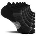 CS CELERSPORT 6 Pack Men's Running Ankle Socks with Cushion, Low Cut Athletic Tab Socks Size L