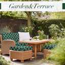 Newwiee 8 Pcs Stretch Patio Outdoor Cushion Covers Waterproof Replacement Sofa Couch Covers for 4 Backrests and 4 Cushions Washable Lawn Garden Seat Furniture Protector(Dark Green)