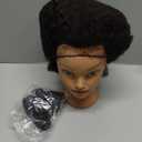 African Mannequin Head with 100% Human Hair Mannequin Head Curly Cosmetology Manican Mannequins Heads with Stand for Display Practice Braiding Styling Training Head Hair Styling