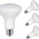 4Pack 15W LED R95 BR30 Light Bulb, 120 Watt Equivalent, Warm White 3000K, 1450LM E26 Base, Indoor Flood Lights for Recessed Cans (3000K-Warm White, 15W (BR30/R80))