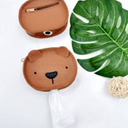 Durable Faux Leather Dog Poop Bag Dispenser with O Ring Stylish Dog Waste Bag Holder