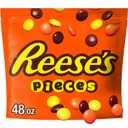 REESE'S PIECES Peanut Butter in a Crunchy Shell, Candy Bulk Bag, 48 oz (EXP 08/26/26)