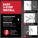 Kwikset Halifax Entry Door Handle with Lock and Key, Secure Keyed Reversible Lever Exterior, For Front Entrance and Bedrooms, Venetian Bronze, Pick Resistant Smartkey Rekey Security and Microban