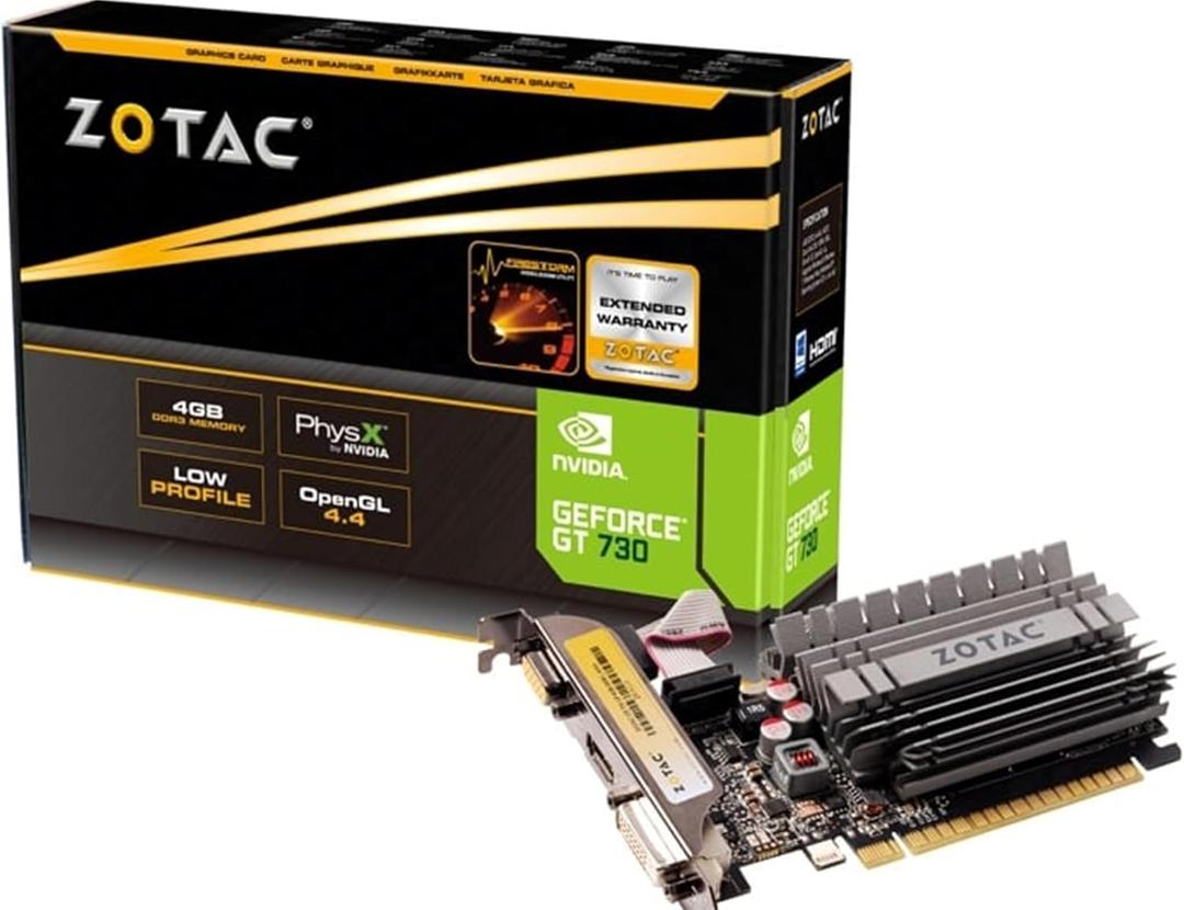ZOTAC GeForce GT 730 Zone Edition 4GB DDR3 PCI Express 2.0 x16 (x8 Lanes) Graphics Card (ZT-71115-20L)