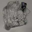 YEGUO Net Lights Outdoor Mesh Lights, 12ft x 5ft 360 LED White Bush Light Outdoor Waterproof, 8 Modes Connectable Clear Wire Christmas Light Plug in