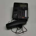 2-Line Corded Telephone Systems for Small Business and House, Desk Phone Only (Black)