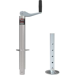 A Frame Trailer Jack with Drop Leg, 15" Vertical Travel, 2000 lbs, for RV, Trailer and More