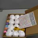 12PCS Day of the Dead Ornaments-Dia De Los Muertos Sugar Skull Decorations Crafts Kit, DIY Halloween Hanging Foam Skeleton Head Decor for Altar De Muertos Halloween Party Christmas Tree Decorations