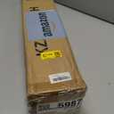 LUCKUP Cordless Bamboo Roman Blinds Shades for Indoor Windows-Blackout Room Darkening Roman Blinds with 6" Valance Cover Enhanced Privacy, 26" W x 64" H (Privacy-carbonized Color)