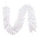  Vickerman 9' x 14" Sparkle White Spruce Artificial Christmas Garland - Unlit - Traditional White Flocked Garland - Reliable and Durable - Garland for Staircase or Mantle : Home & Kitchen
