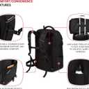 SwissGear 3766 Extra Large 48L Travel Backpack with USB Charging Port, Built-in RFID, Fits 16 Inch Laptop