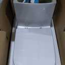 Deer Valley Compact One-Piece Toilet for Small Bathrooms, Modern Toilet with Powerful Dual Flush 1.1/1.6 GPF, Soft-Close Seat, 12" Rough-In, High-Efficiency, Space-Saving & Quiet White Design