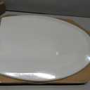 Bemis 1500EC Durable Wooden Toilet Seat, Easy Clean Hinges, Made in USA, Elongated, White