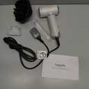 Hair Dryer - Mini HairDryer, Ionic High-Speed Motor for Fast Drying, Portable Lightweight Blow Dryer, Quiet Blowdryer with Magnetic Curly Diffuser & Concentrator for Home Travel ONLY 110V (White Matte 110v)